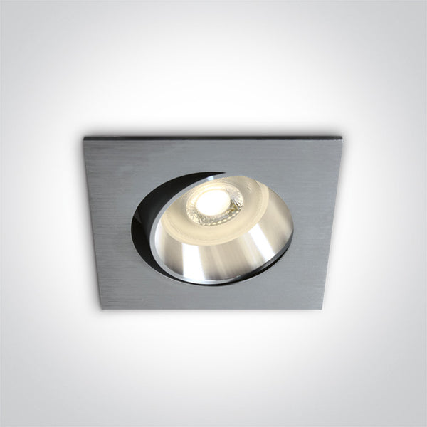 One Light 51105B1/AL ALUMINIUM ADJUSTABLE GU10 50W