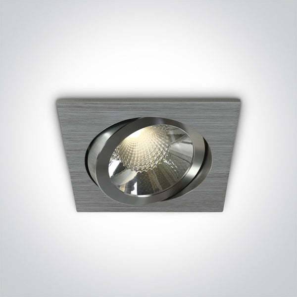 One Light 51106A/AL/W ALUMINIUM LED WW 6w 36d + DRIVER 100-240v