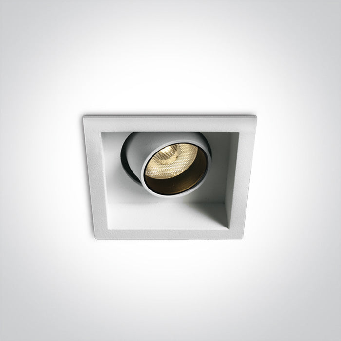 One Light 51106M/W/W WHITE COB LED 6W WW 350mA 24deg IP20 DIMMABLE ADJUSTABLE