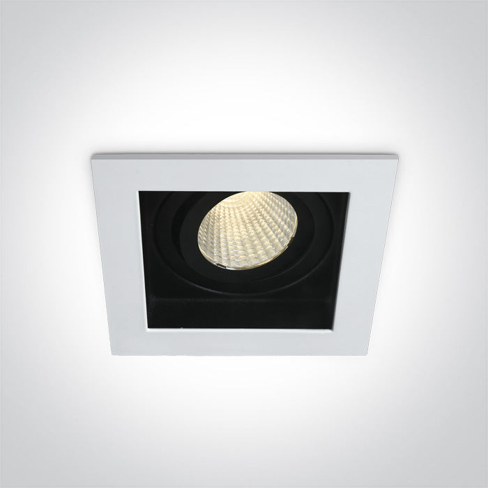 One Light 51112E/W/W WHITE LED 12W WW IP20 700mA 40deg ADJUSTABLE SEMI DARK LIGHT