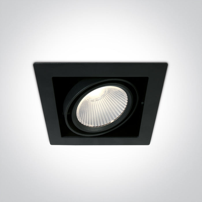 One Light 51130/B/C BLACK COB LED 30W CW 38deg 230V