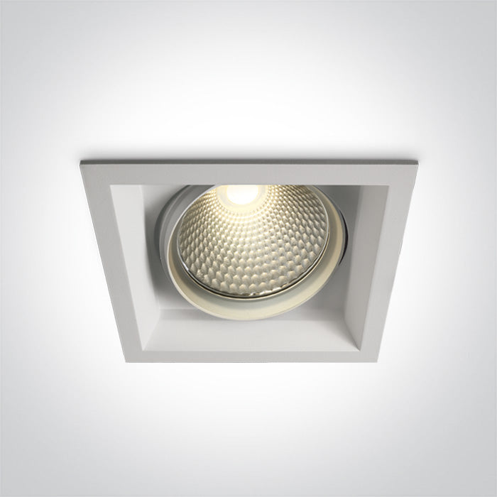 One Light 51140TR/W/W WHITE COB LED 40w WW 36d IP20 SEMI-TRIMLESS + DRIVER 230v