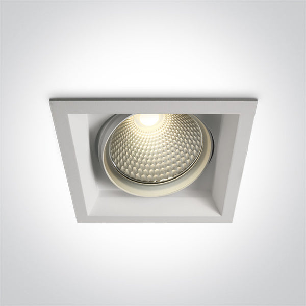 One Light 51140TR/W/W WHITE COB LED 40w WW 36d IP20 SEMI-TRIMLESS + DRIVER 230v