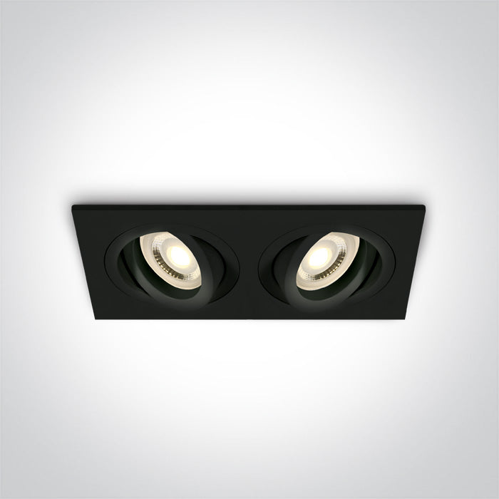 One Light 51205ABG/B BLACK GU10 2x10W