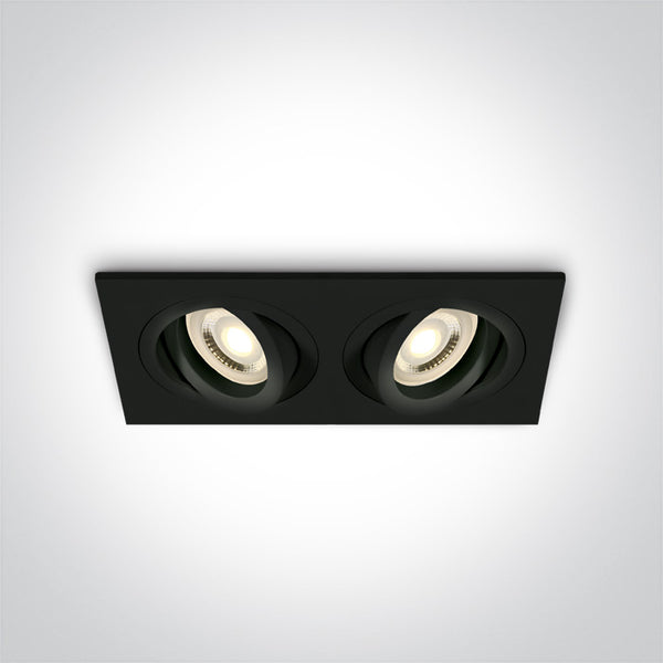 One Light 51205ABG/B BLACK GU10 2x10W
