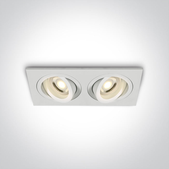 One Light 51205ABG/W WHITE GU10 2x50W
