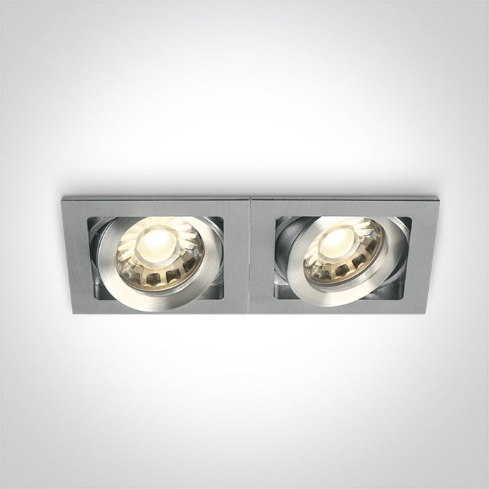 One Light 51205B/AL ALUMINIUM 2x50W