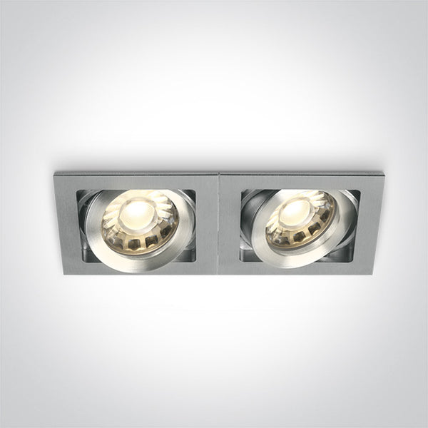 One Light 51205B/AL ALUMINIUM 2x50W