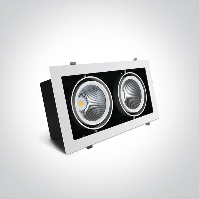 One Light 51230/W/C WHITE COB 2x30W CW 38deg 230V