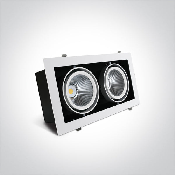 One Light 51230/W/C WHITE COB 2x30W CW 38deg 230V