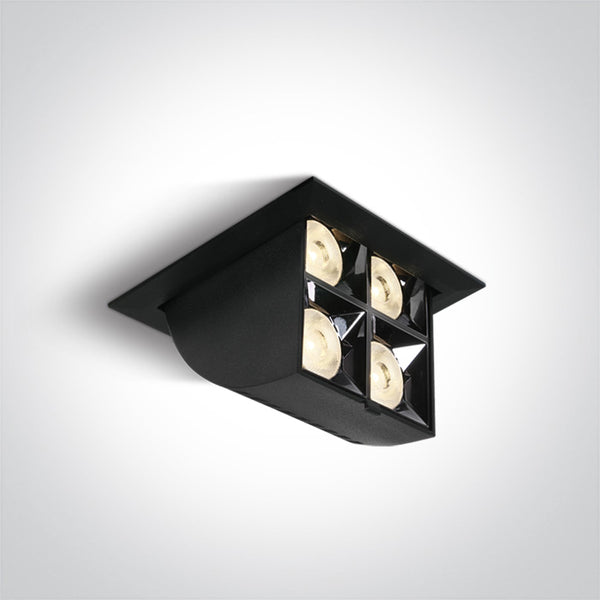 One Light 51406B/B/W BLACK LED 16W WW 38deg IP20 230V