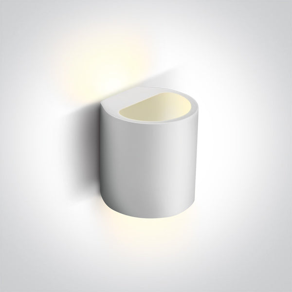 One Light 60040 GYPSUM G9 40w WALL LIGHT 230v