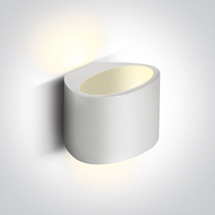 One Light 60042 GYPSUM G9 40w WALL LIGHT 230v
