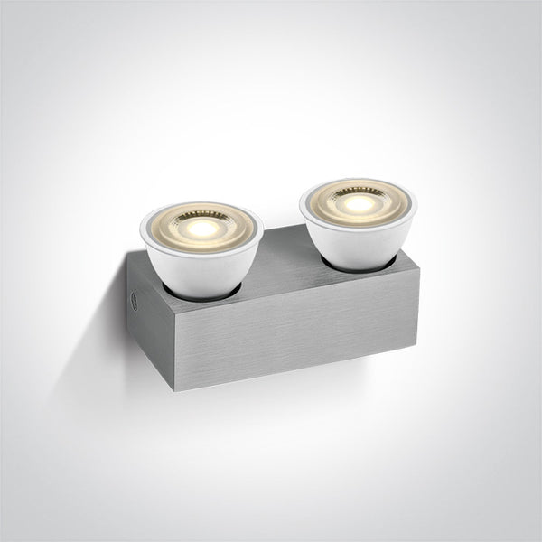 One Light 6022/AL ALUMINIUM GU10 2x50w