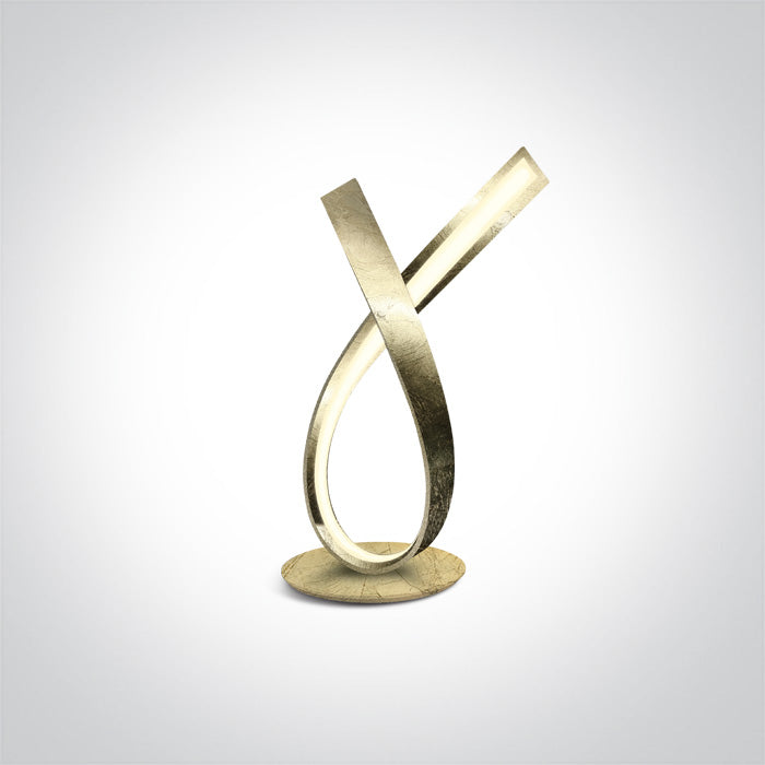 One Light 61086/BS BRASS LED TABLE LAMP 12W WW IP20 230V