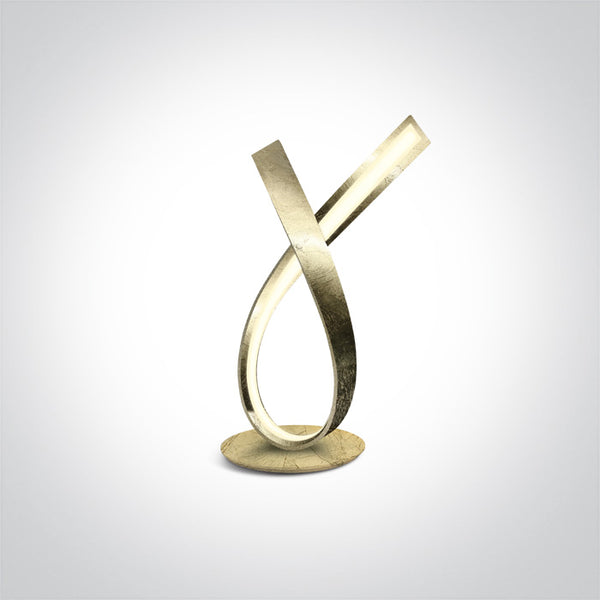 One Light 61086/BS BRASS LED TABLE LAMP 12W WW IP20 230V
