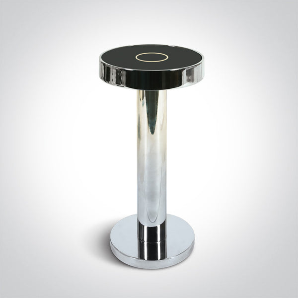 One Light 61092/C CHROME 2,5W TABLE LAMP RECHARGEABLE USB SOCKET IP65 DIMMABLE