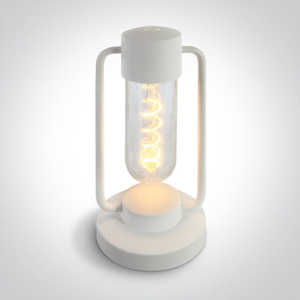 One Light 61094/W/UW WHITE LED 1,8W UWW TABLE LAMP RECHARGEABLE USB SOCKET IP65 DIMMABLE