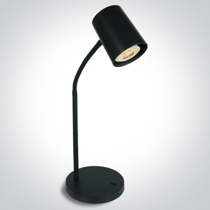 One Light 61110A/B BLACK TABLE LAMP GU10 10W EU PLUG