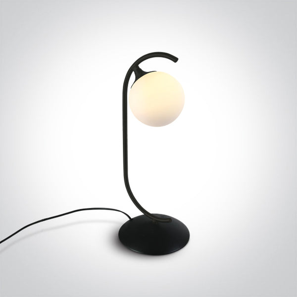 One Light 61116/B BLACK TABLE LAMP 9w G9 100-240v
