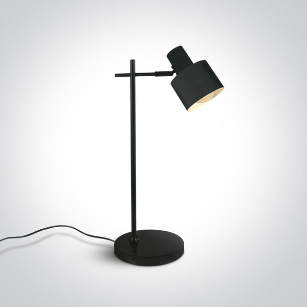 One Light 61116A/B BLACK TABLE LAMP 10W E27 100-240v