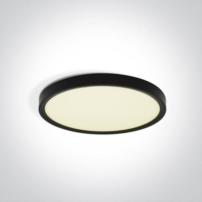 One Light 62006/B/V BLACK PLAFO 18W CCTV IP20 230V