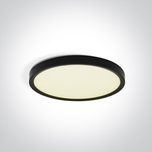 One Light 62006/B/V BLACK PLAFO 18W CCTV IP20 230V