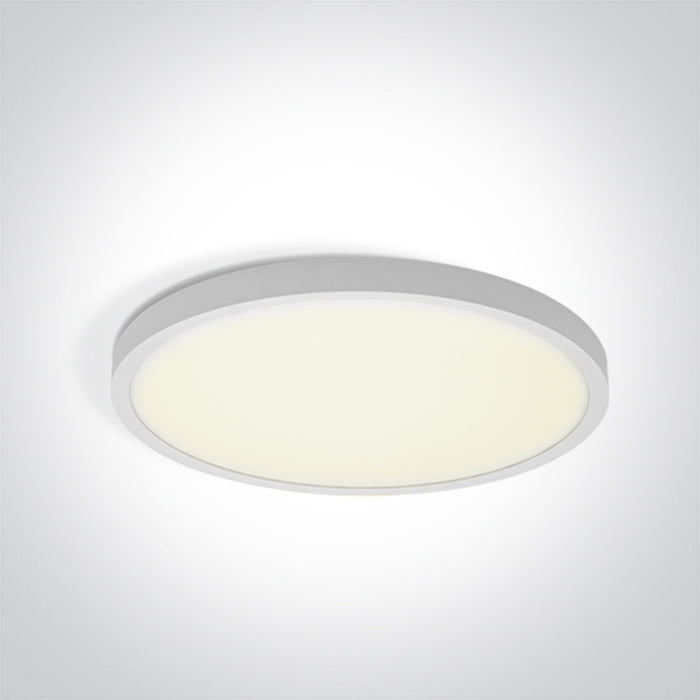 One Light 62006A/W/V WHITE PLAFO 24W CCTV IP20 230V