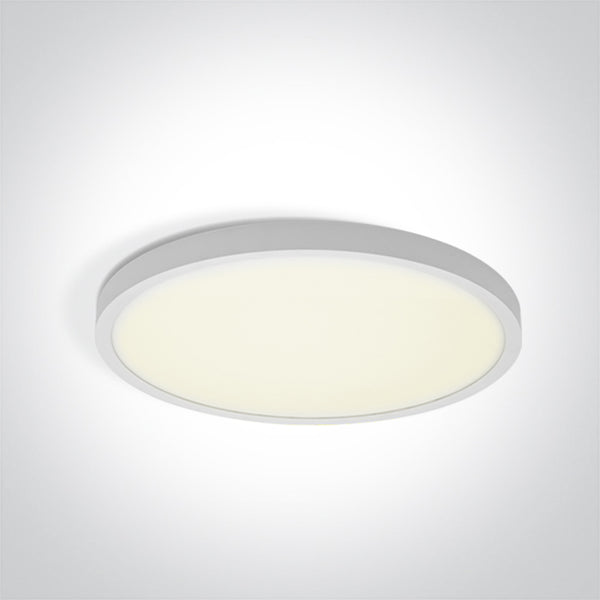 One Light 62006A/W/V WHITE PLAFO 24W CCTV IP20 230V
