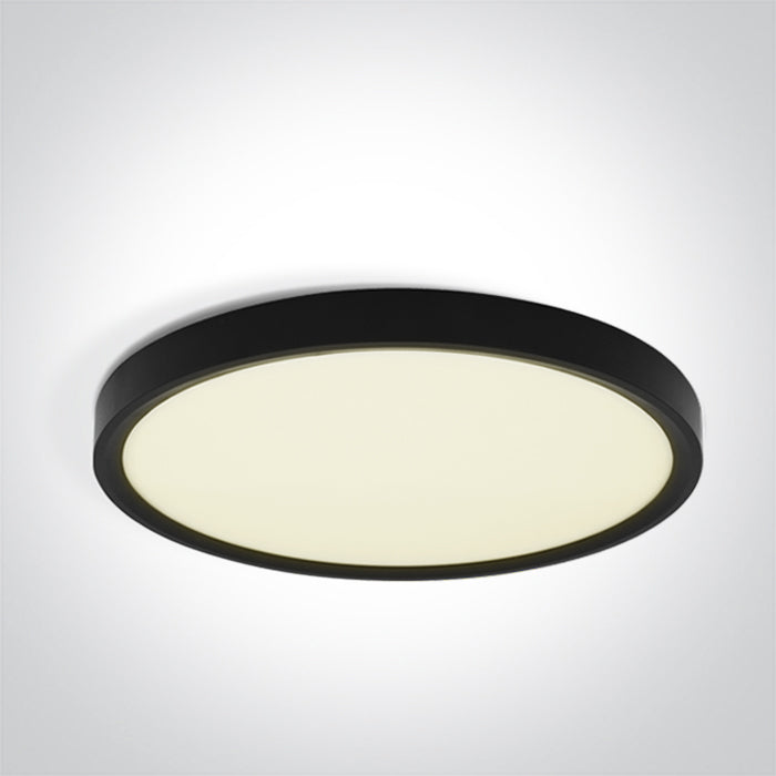 One Light 62006C/B/V BLACK PLAFO 40W CCTV IP20 230V