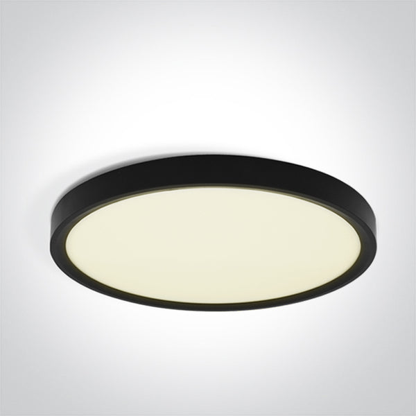 One Light 62006C/B/V BLACK PLAFO 40W CCTV IP20 230V