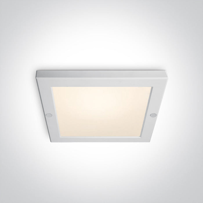 One Light 62018AF/W/W WHITE PLAFO LED 18W WW IP40 230V