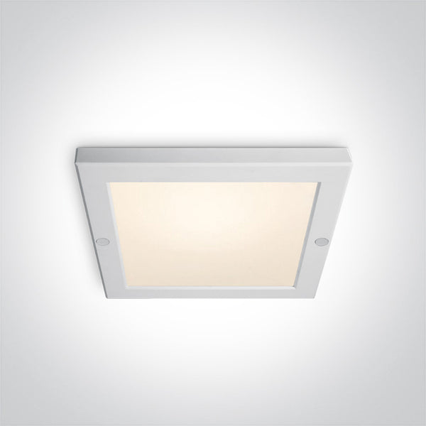 One Light 62018AF/W/W WHITE PLAFO LED 18W WW IP40 230V