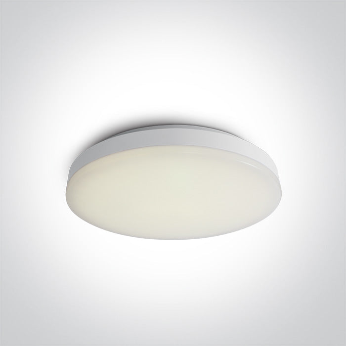One Light 62022B/W/W WHITE LED PLAFO 25w WW IP20 230v