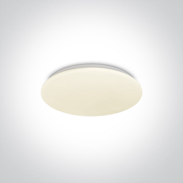 One Light 62026A/W WHITE LED PLAFO 15w WW IP20 230v