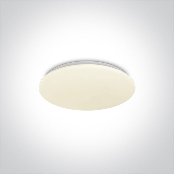 One Light 62026A/W WHITE LED PLAFO 15w WW IP20 230v
