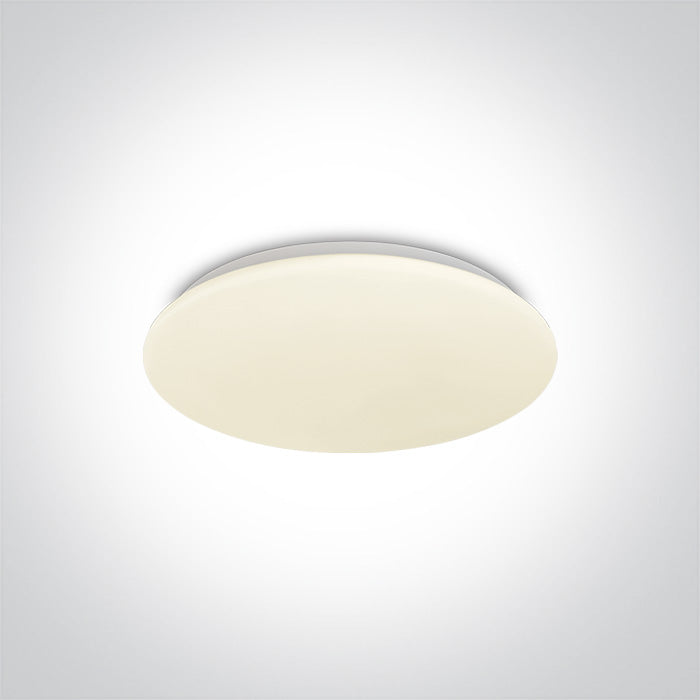 One Light 62026B/W WHITE LED PLAFO 24w WW IP20 230v