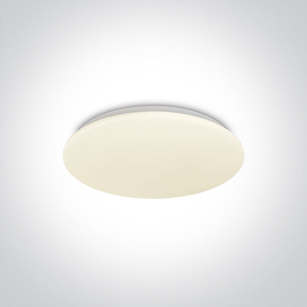 One Light 62026B/W WHITE LED PLAFO 24w WW IP20 230v