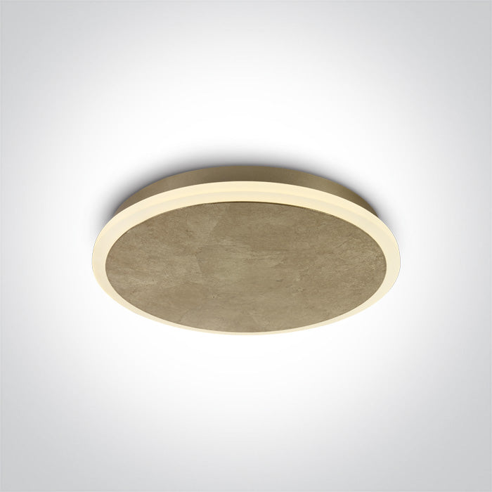 One Light 62112/BS/W BRASS PLAFO LED 12W WW IP20 230V