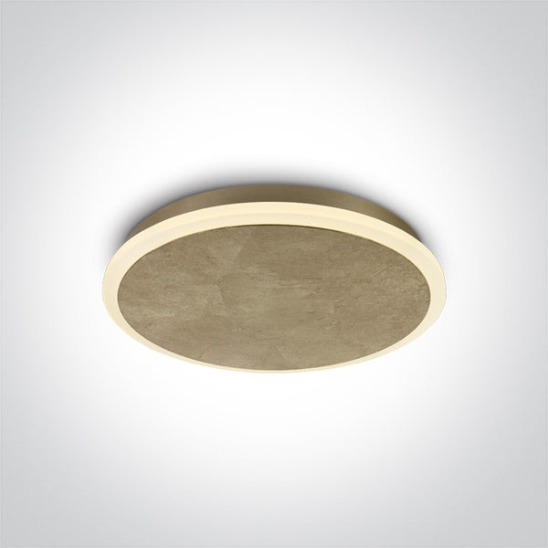 One Light 62112/BS/W BRASS PLAFO LED 12W WW IP20 230V
