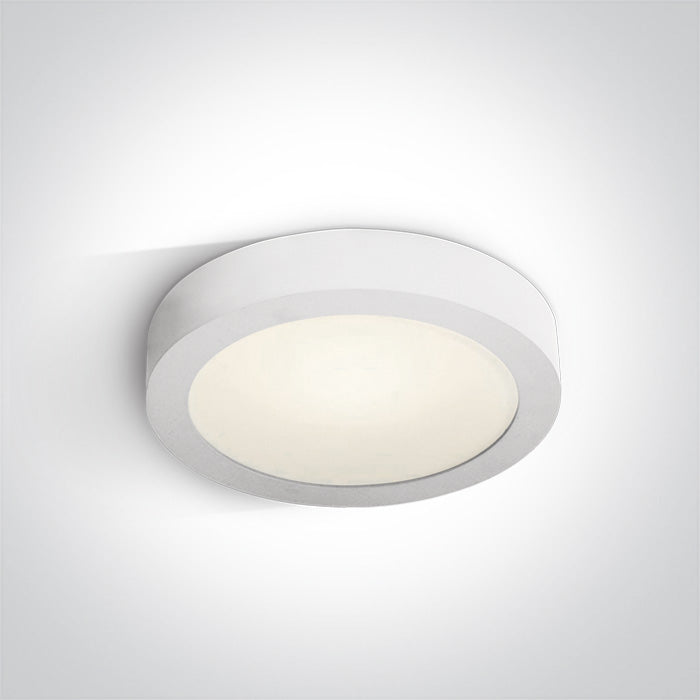 One Light 62115F/W/C WHITE PLAFO LED 16w CW IP40 100-240v