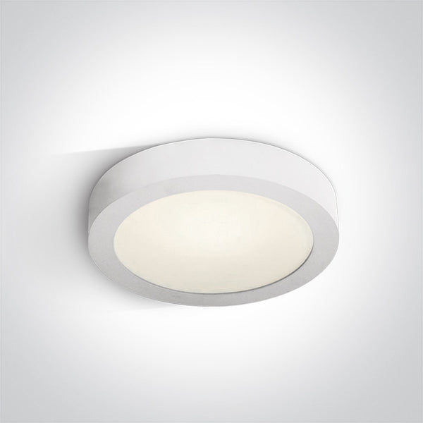 One Light 62115F/W/C WHITE PLAFO LED 16w CW IP40 100-240v