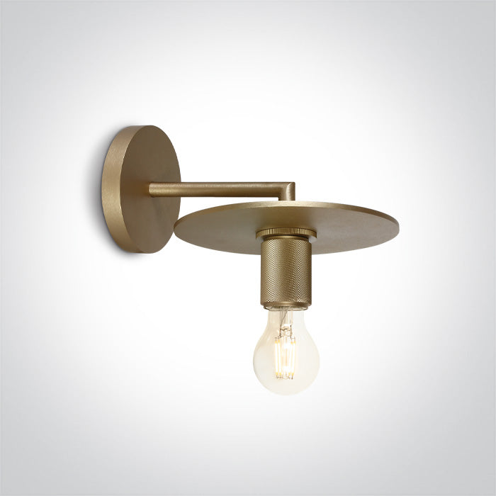 One Light 62120A/BBS BRUSHED BRASS WALL E27 IP20