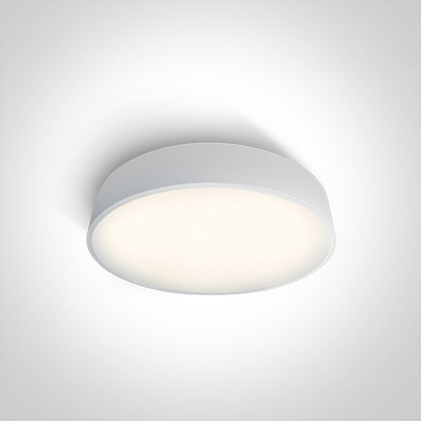 One Light 62125D/W/C WHITE PLAFO LED 25W CW IP20 230V