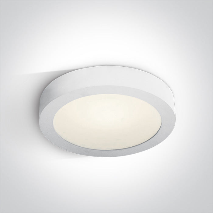 One Light 62130F/W/C WHITE PLAFO LED 30w CW IP40 230v