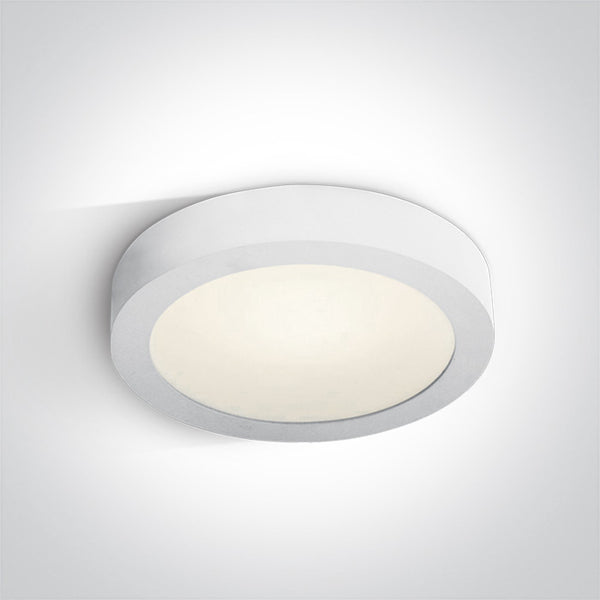 One Light 62130F/W/C WHITE PLAFO LED 30w CW IP40 230v