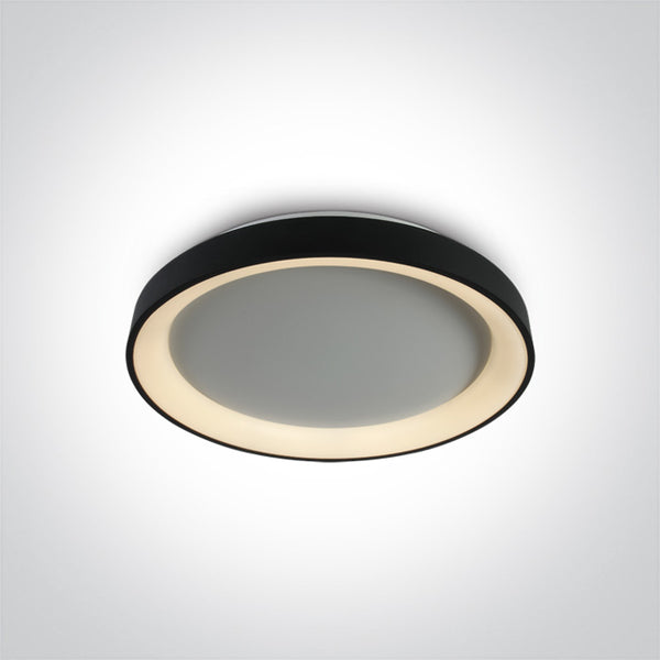 One Light 62130L/B/V BLACK PLAFO LED 30W CCTV IP20 230V DIMMABLE