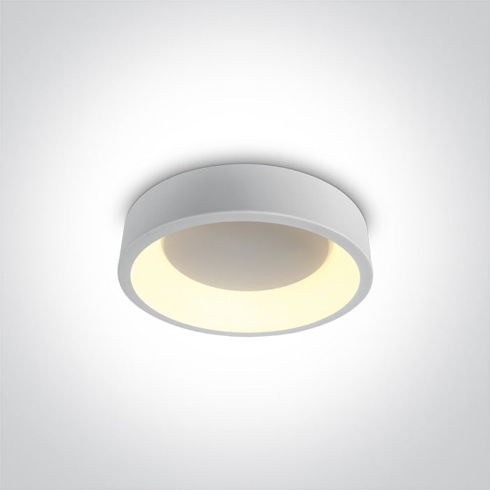 One Light 62130N/W/V WHITE PLAFO LED 20W CCTV IP20 230V