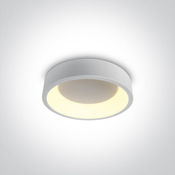One Light 62130N/W/V WHITE PLAFO LED 20W CCTV IP20 230V