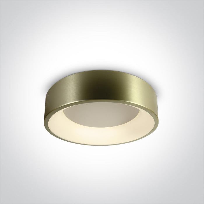 One Light 62132N/BBS/W BRUSHED BRASS PLAFO LED 32W WW IP20 230V